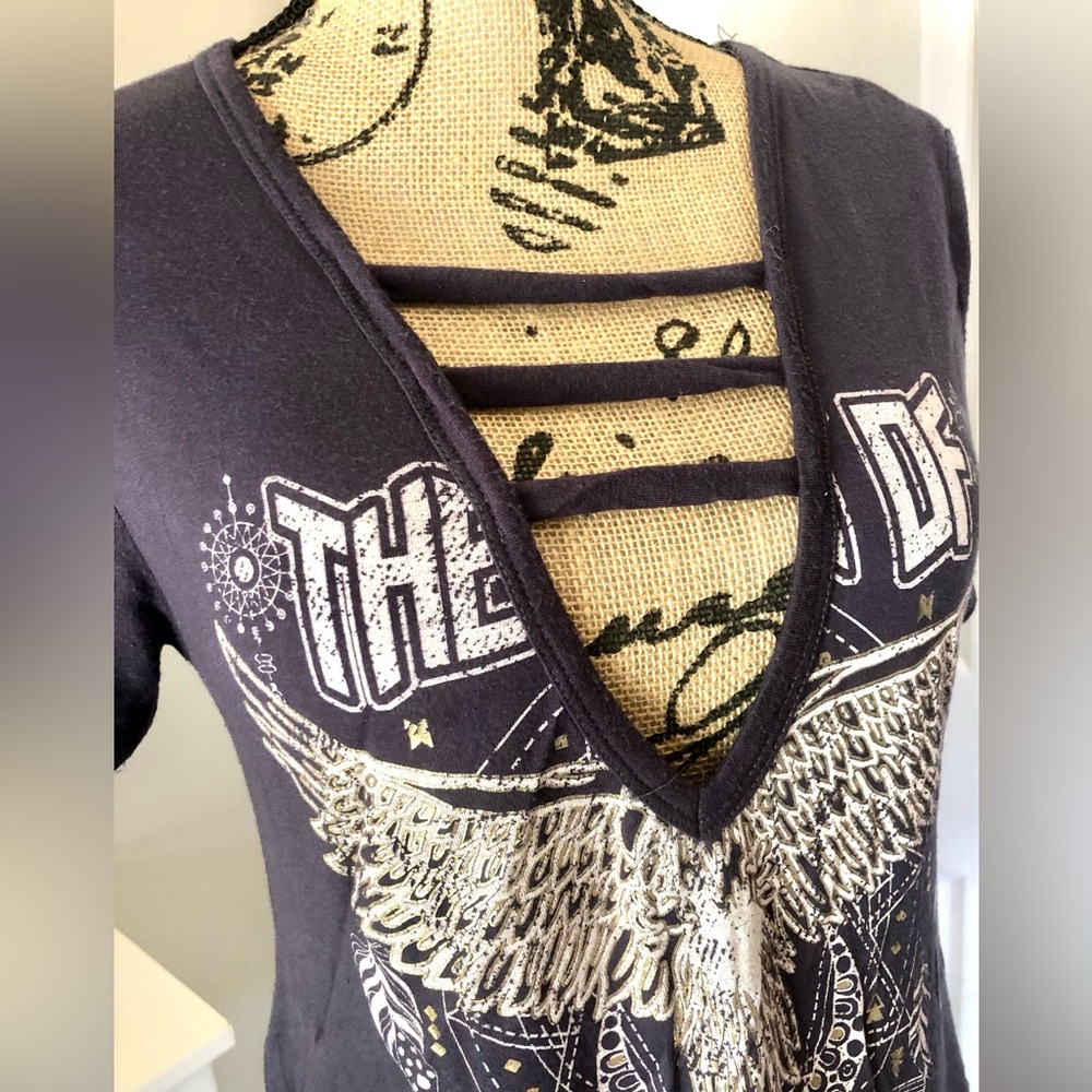 Sexy Little Charlotte Russe Rock Shirt - Medium